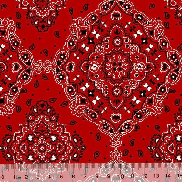 Tecido Tricoline Bandana - Vermelho 2272-55