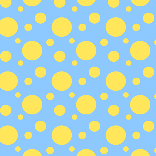 Tecido Tricoline Digital Estampado Bolas e Bolinhas Amarelo e Azul 9102E734