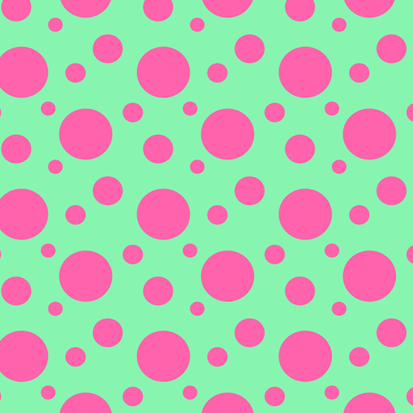 Tecido Tricoline Digital Estampado Bolas e Bolinhas Verde e Rosa 9102E733