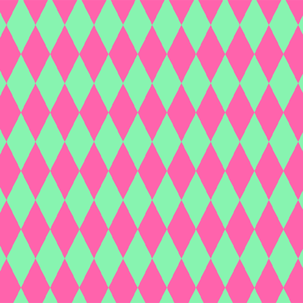 Tecido Tricoline Digital Estampado Geométrico Verde e Rosa 9102E724