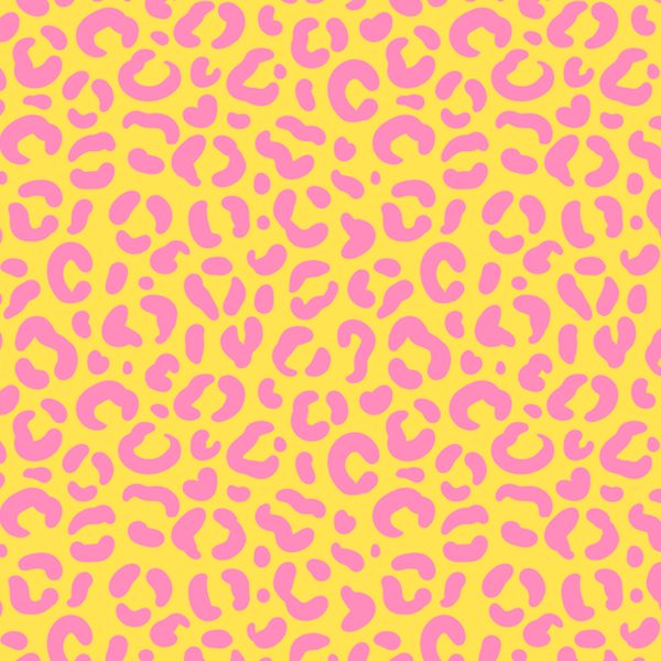 Tecido Tricoline Digital Estampado Onça Amarelo e Rosa 9102E738