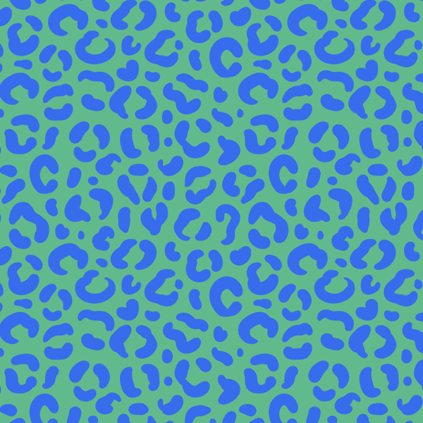 Tecido Tricoline Digital Estampado Onça Azul e Verde 9102E737