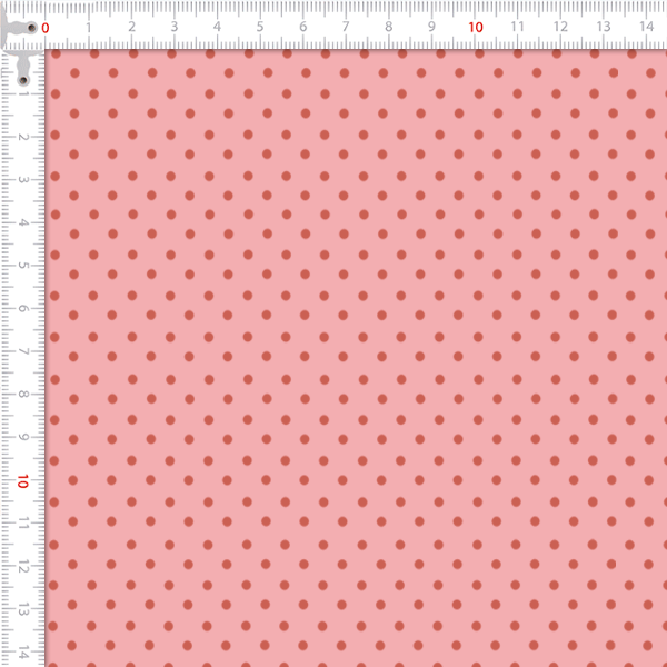 Tecido Tricoline Estampado Bolinha Poá Fundo Rosa Claro 03191-1096