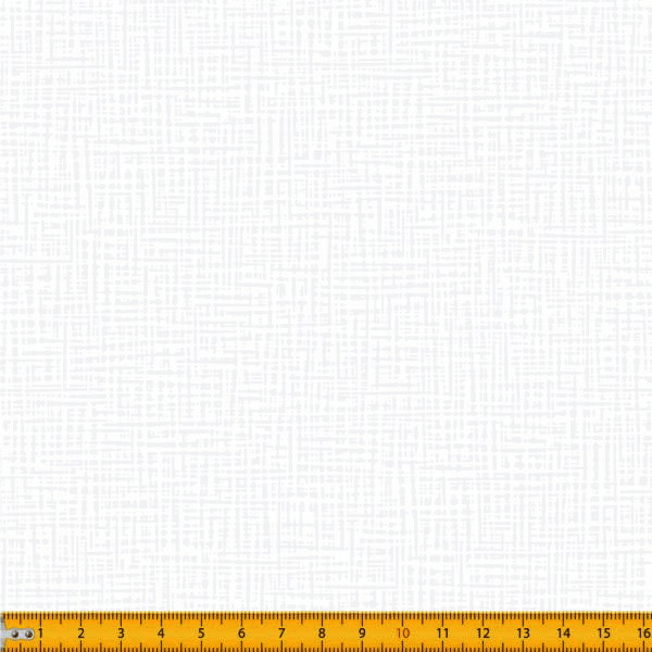 Tecido Tricoline Estampado Branco Sobre Branco Tramas 1556V203