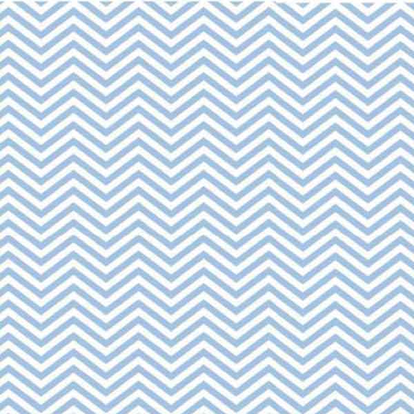 Tecido Tricoline Estampado Chevron Azul Claro 1209vr06 
