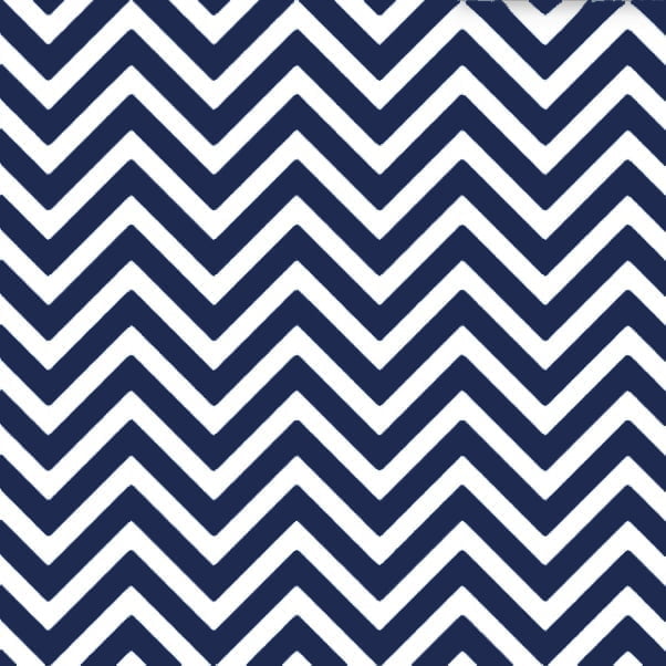 Tecido Tricoline  Estampado Chevron Azul Marinho Zigue Zague 14539