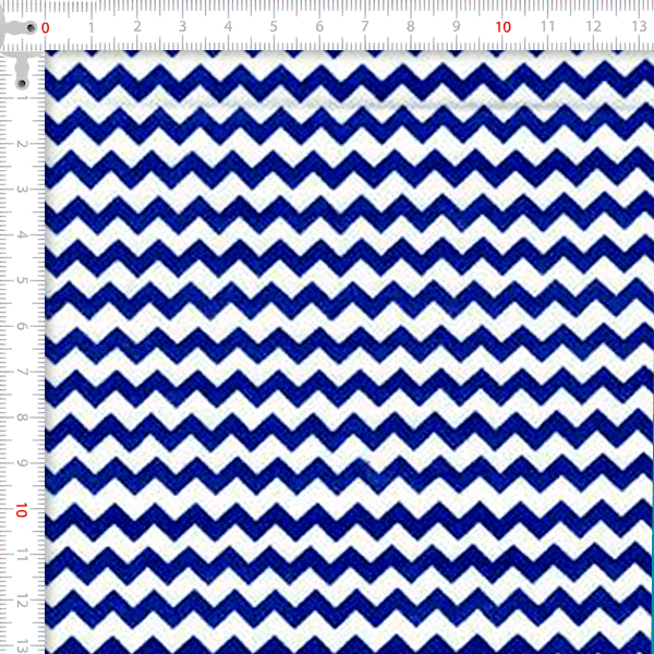 Tecido Tricoline Estampado Chevron Double Azul Marinho 182044v01