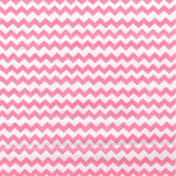 Tecido Tricoline Estampado Chevron Double Rosa 182046v03