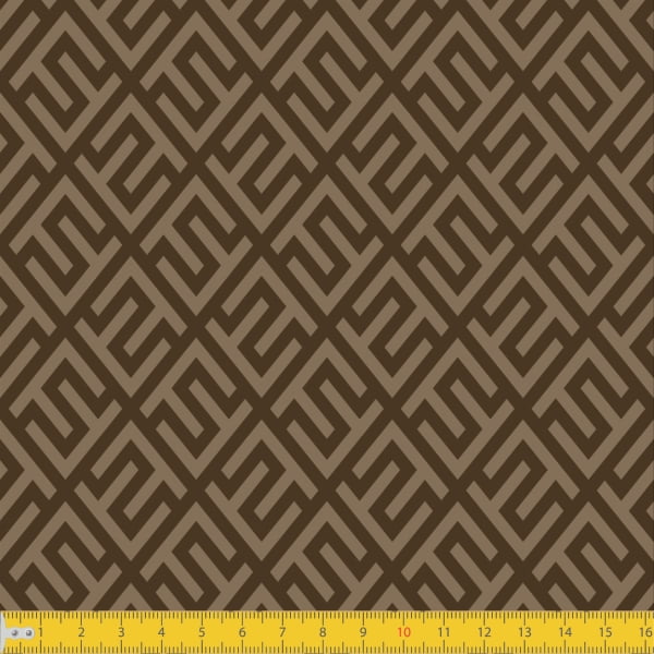 Tecido Tricoline Estampado Elegance Bege Must Have 1240v05