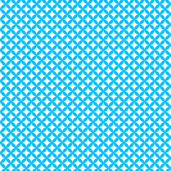 Tecido Tricoline Estampado Geométrico Mosaico Azul 1425v307