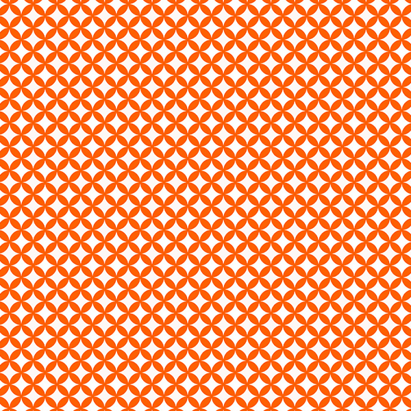 Tecido Tricoline Estampado Geométrico Mosaico Laranja 1425v310