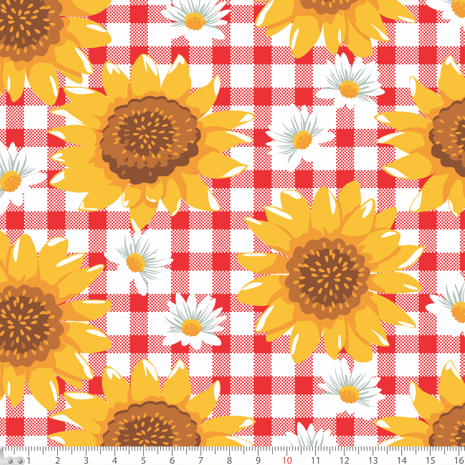 Tecido Tricoline Estampado Geometrico Xadrez Caqui e Marrom Fundo Bege 50cm  x 1,50mt - Loja Lider Tecidos