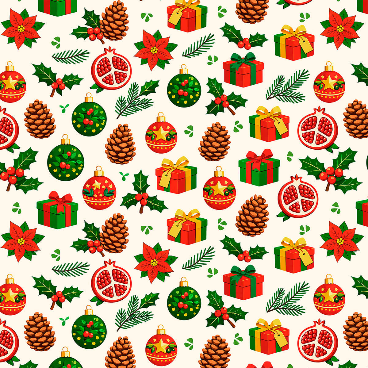 Tecido Tricoline Estampado Magia do Natal 6232v001