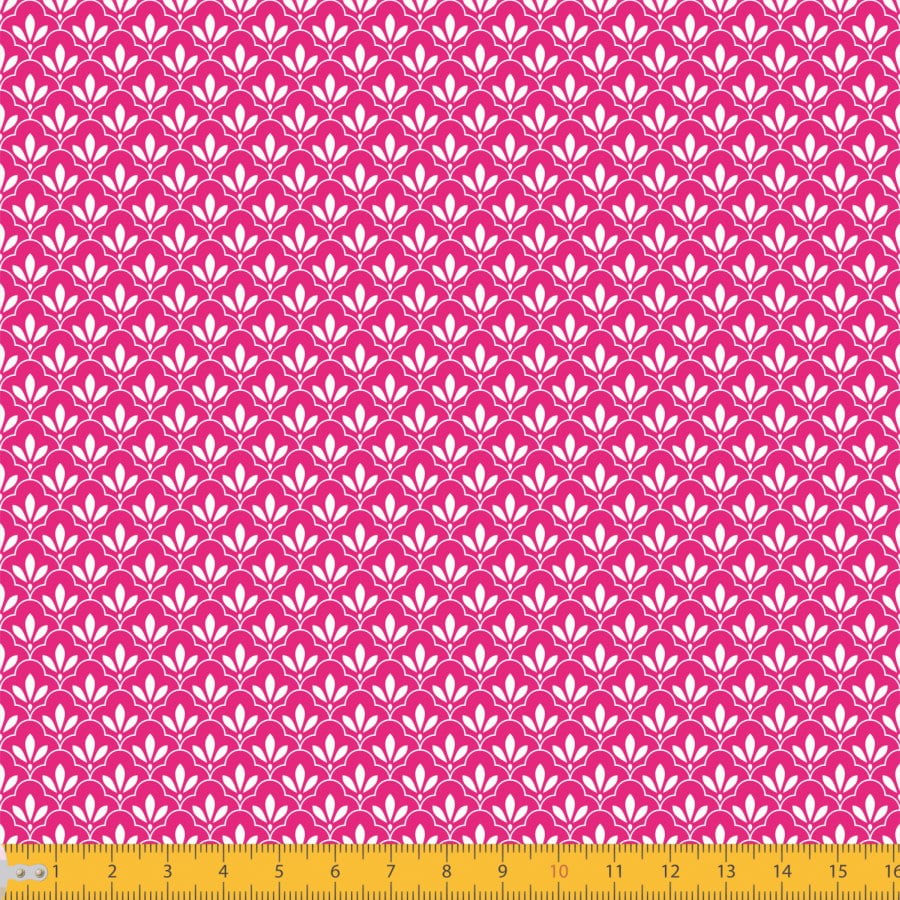 Tecido Tricoline Estampado Mini Floral Lírio Real Fundo Pink 1195v108
