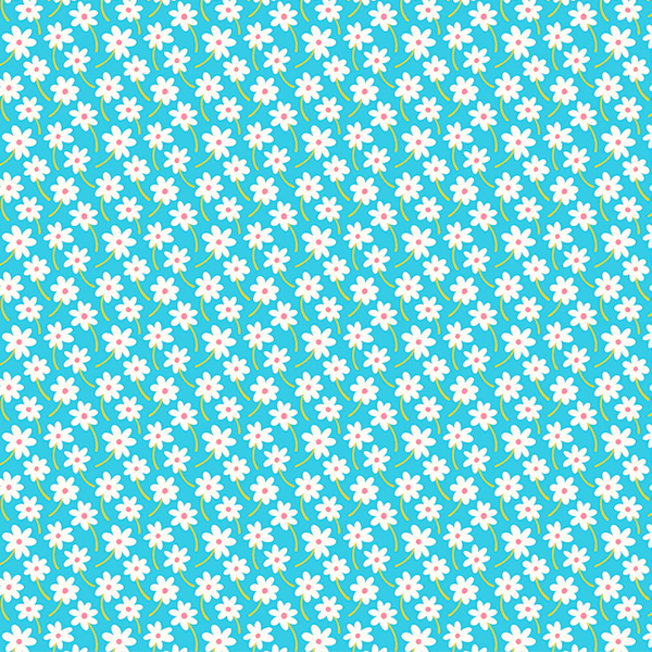 Tecido Tricoline Estampado Mini Margaridas 3118v001