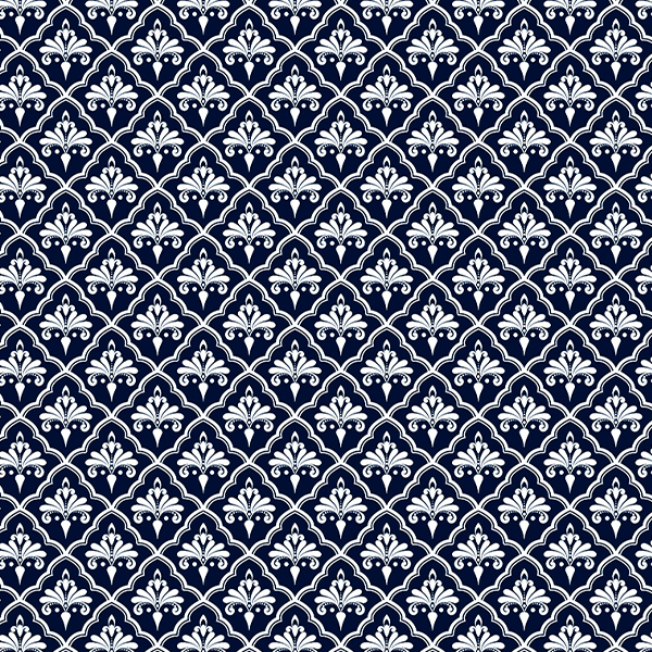 Tecido Tricoline Estampado Português Azul Marinho 1424V605