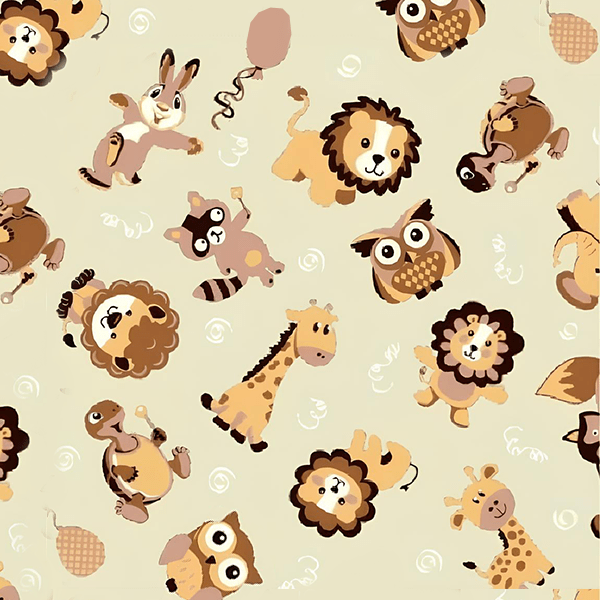 Tecido Tricoline Estampado Safari 6360v05