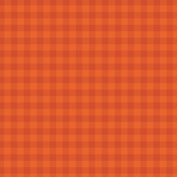 Tecido Tricoline Estampado Xadrez Laranja 06906-0371