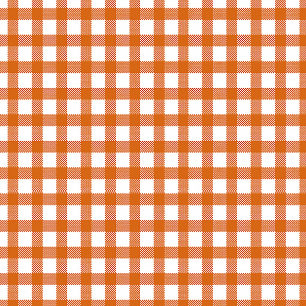 Tecido Tricoline Estampado Xadrez Laranja Escuro 1361v032