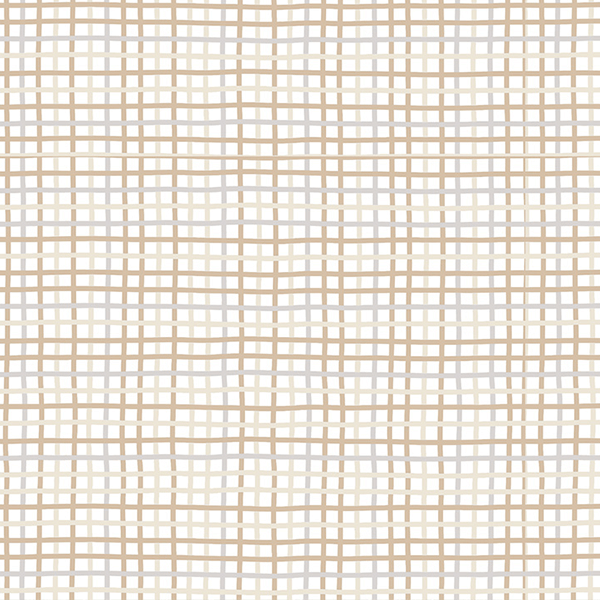 Tecido Tricoline Estampado Xadrez Trançado Miúdo Bege 3108V001