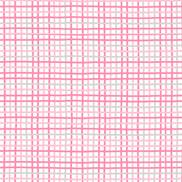 Tecido Tricoline Estampado Xadrez Trançado Miúdo Rosa 3108V002