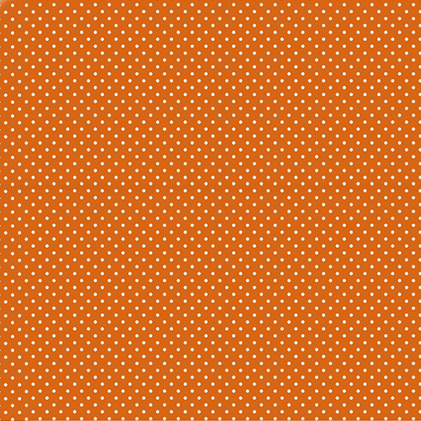 Tricoline Estampado Bolinha Mini Micro Branca Fundo Cenoura 1002V303