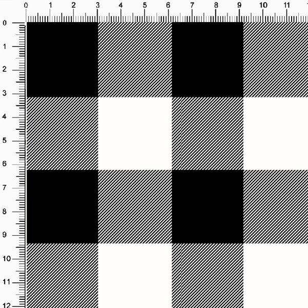 Tecido tricoline, microfibra ou gabardine estampado - Xadrez - cinza com  preto